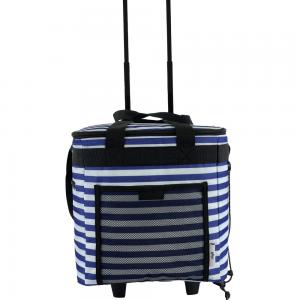 Factory customized foldable trolley cooler bag,OEM manufacture bag supplier